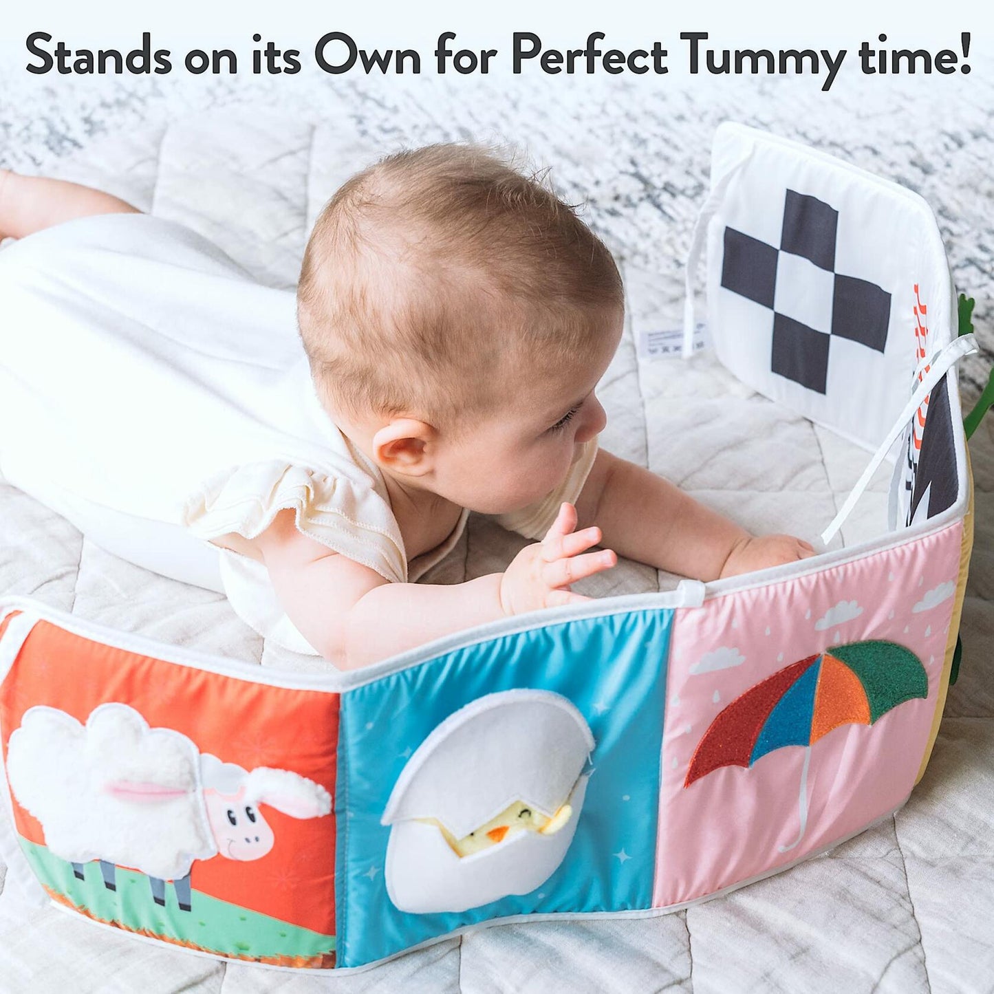 Spiggly High Contrast Baby Toys & Books Black White 0-6 Months Infant