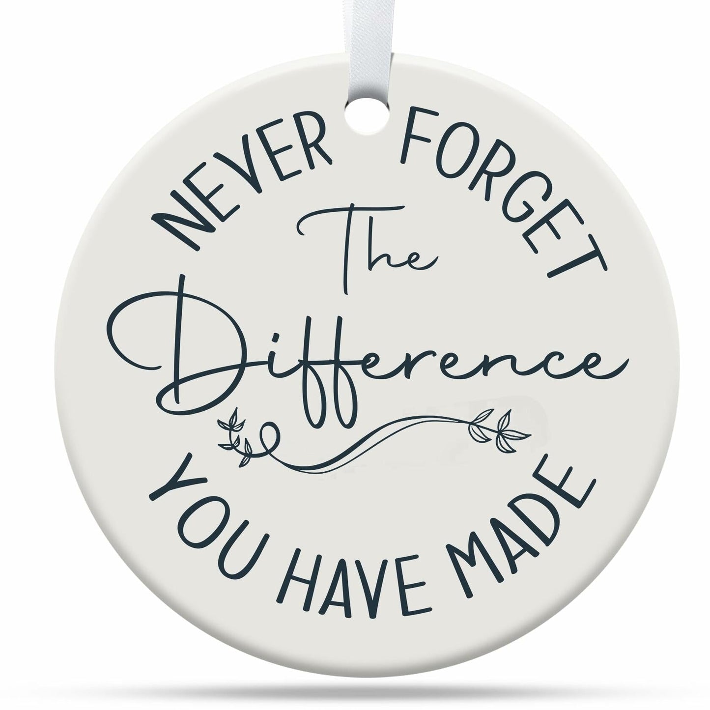 TinhCD Store Thank You Nurse Gift Ceramic Christmas Ornament Elegant