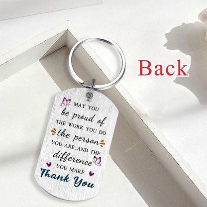 Alotozo Teacher Appreciation Laser Engraved Keychain Bulk Thank You Gifts Small