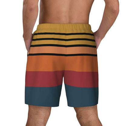SolAzul Men's Quick Dry Swimming Trunks Board Shorts Blue Size L