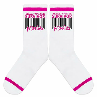 FujLoy Together We Fight Cancer Socks Chemo Awareness Survivor Gift Size 8