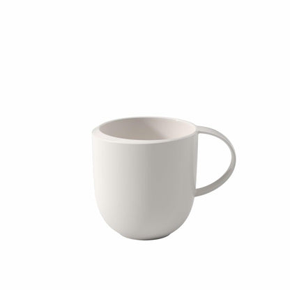 Villeroy & Boch NewMoon Mug Porcelain 10.5oz Creamy White Dishwasher Safe