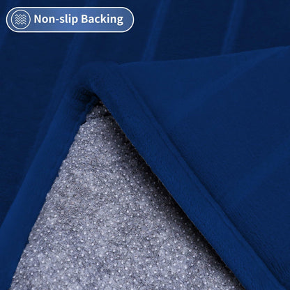 SWEMSTAR Bathroom Rugs 2pcs Memory Foam Quick-Dry Gray 17x24 + 20x32