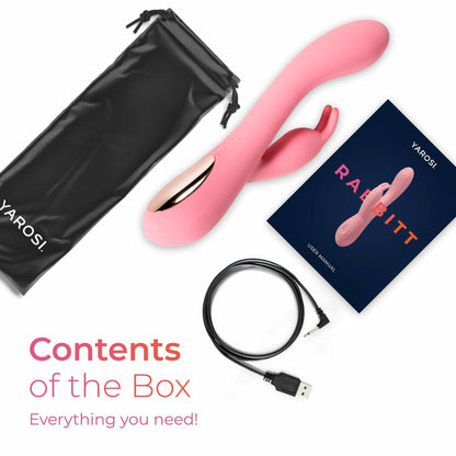 Yarosi Rabbitt Vibrator Gspot Clit Stimulator 7.8in Long 1.2in Wide