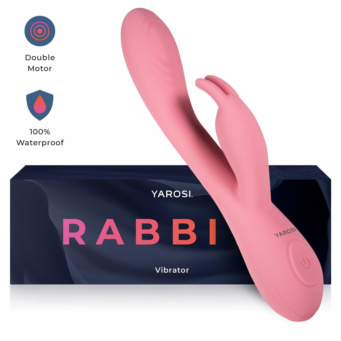 Yarosi Rabbitt Vibrator Gspot Clit Stimulator 7.8in Long 1.2in Wide