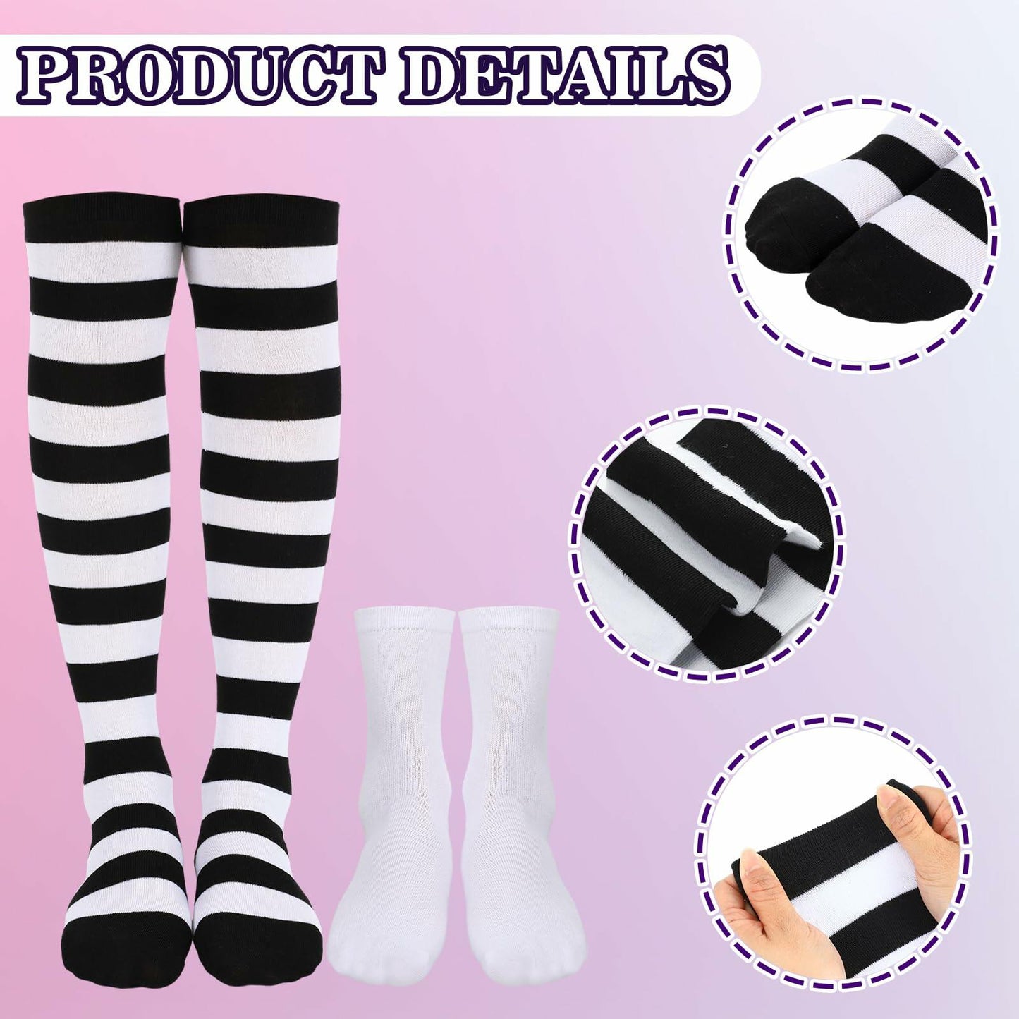 Yearntown 9 Pcs Halloween Women Clown Costume Accessories Multicolor One Size