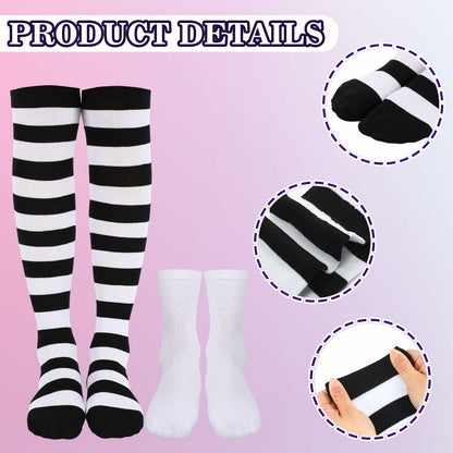 Yearntown 9 Pcs Halloween Women Clown Costume Accessories Multicolor One Size