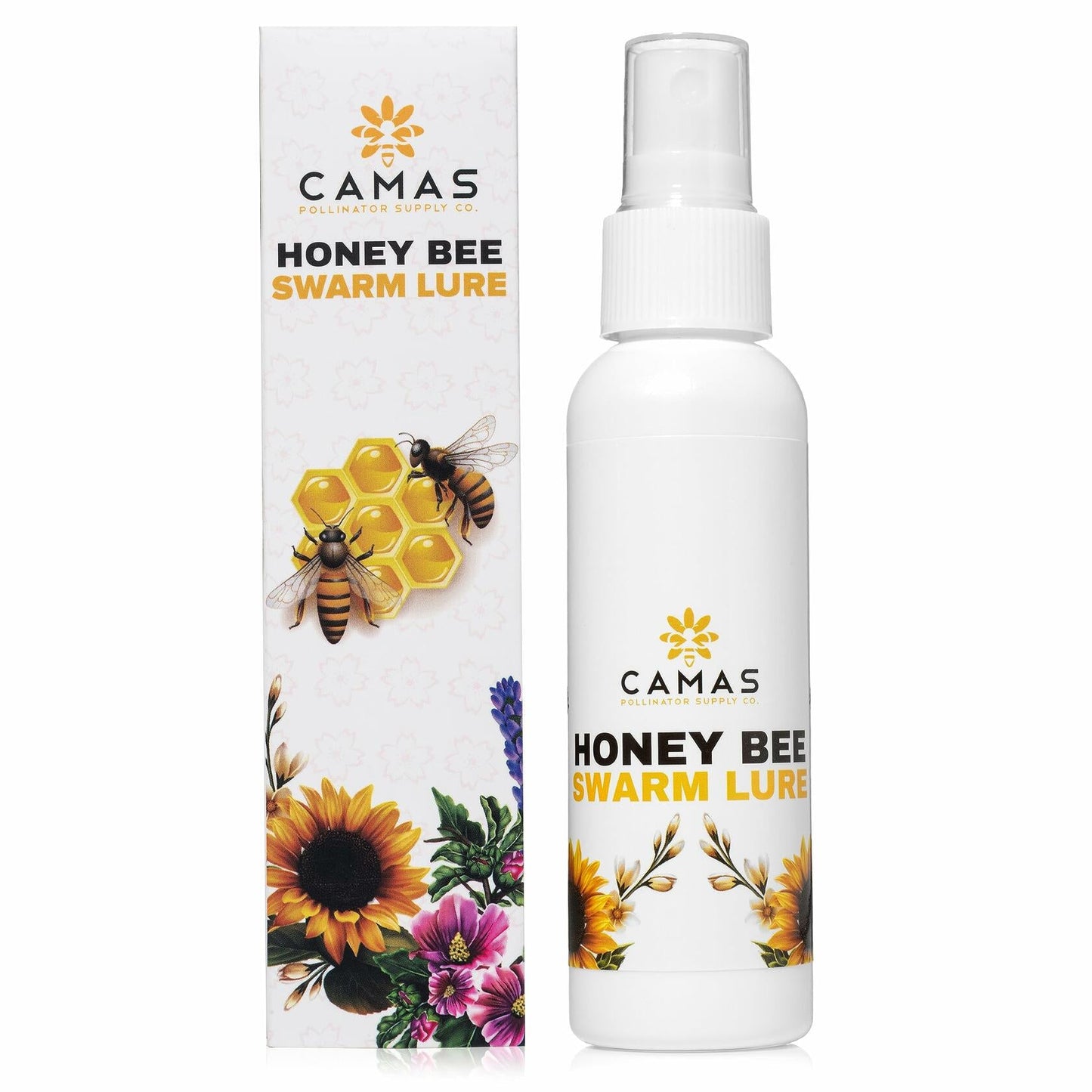 CAMAS POLLINATOR SUPPLY Honey Bee Swarm Lure 2oz Bottle Natural Attractant