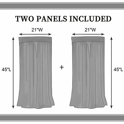 TKUYO Christmas Curtains Red White Snowflakes 2 Panels 42x45 Inch