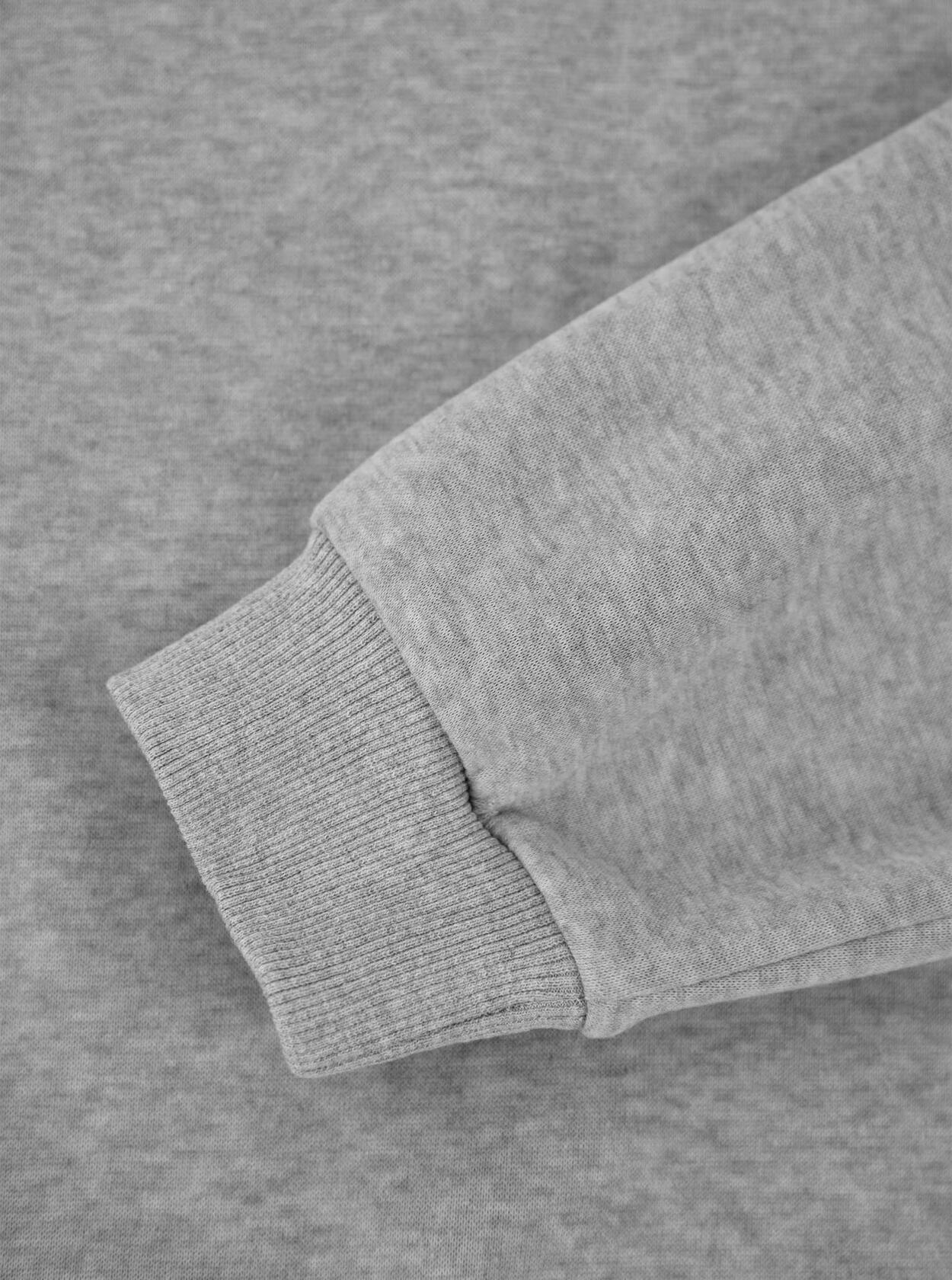 Hilinker Womens V Neck Oversized Sweatshirt Long Sleeve Grey Size S