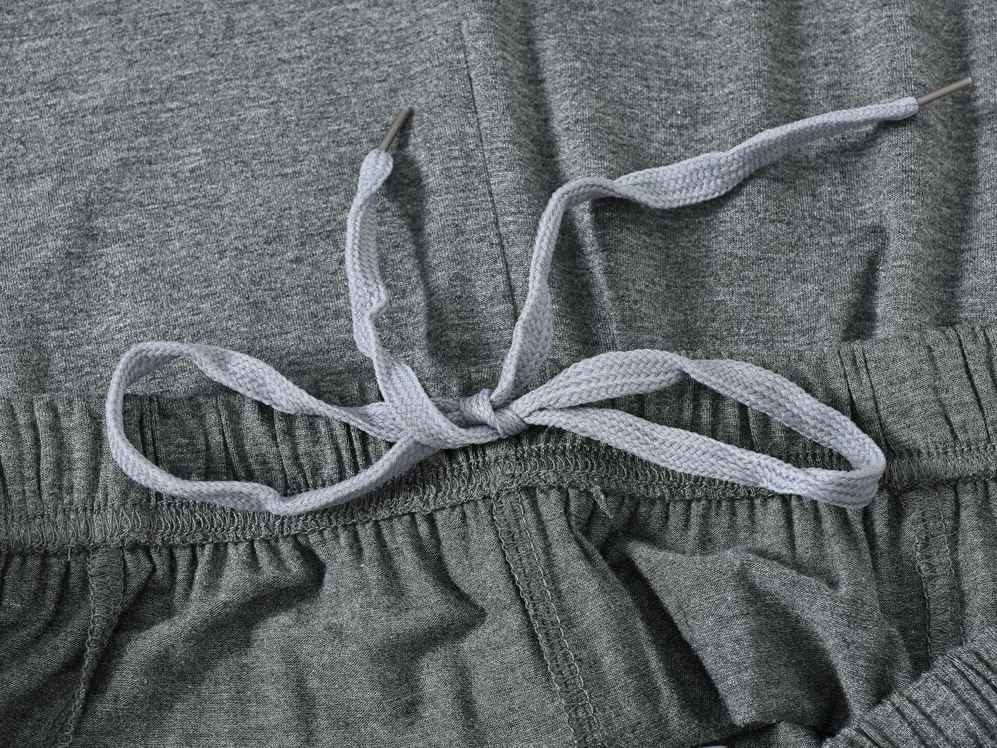 MoFiz Men's Pajama Set Short Sleeve T-Shirt & Shorts Dark Gray/Black Size 2XL