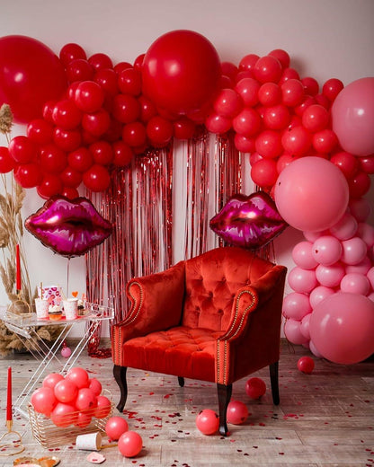 ZHMYBLN Red Balloons 100pcs 12in Bright Red Latex Helium Party Decor
