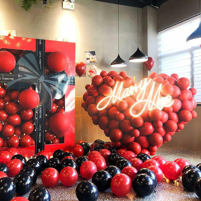 ZHMYBLN Red Balloons 100pcs 12in Bright Red Latex Helium Party Decor