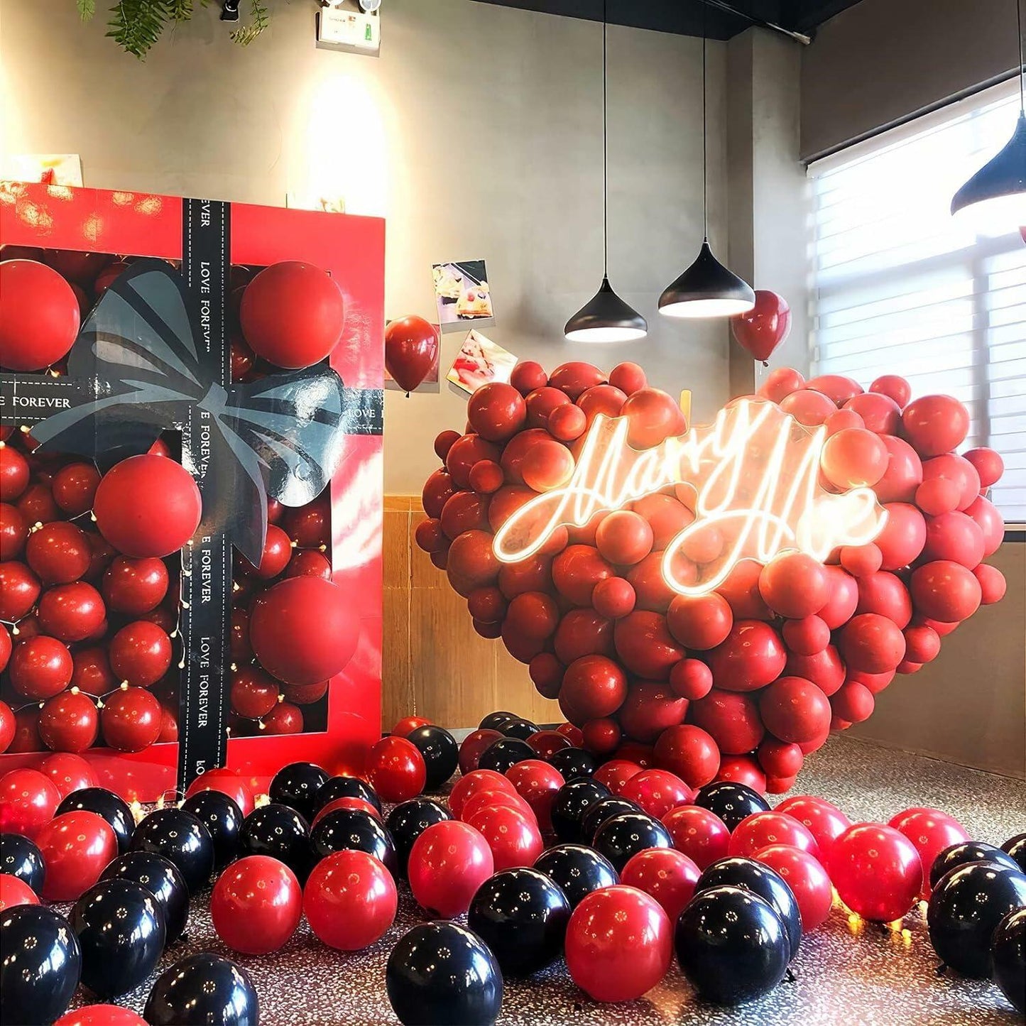 ZHMYBLN Red Balloons 100pcs 12in Bright Red Latex Helium Party Decor