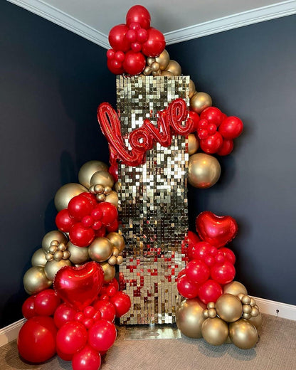 ZHMYBLN Red Balloons 100pcs 12in Bright Red Latex Helium Party Decor