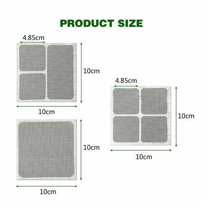 EVKILKJS 30PCS Screen Repair Kit Black Fiberglass Tape Mesh Door Patch