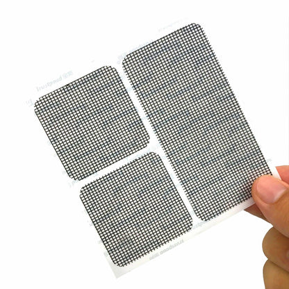 EVKILKJS 30PCS Screen Repair Kit Black Fiberglass Tape Mesh Door Patch