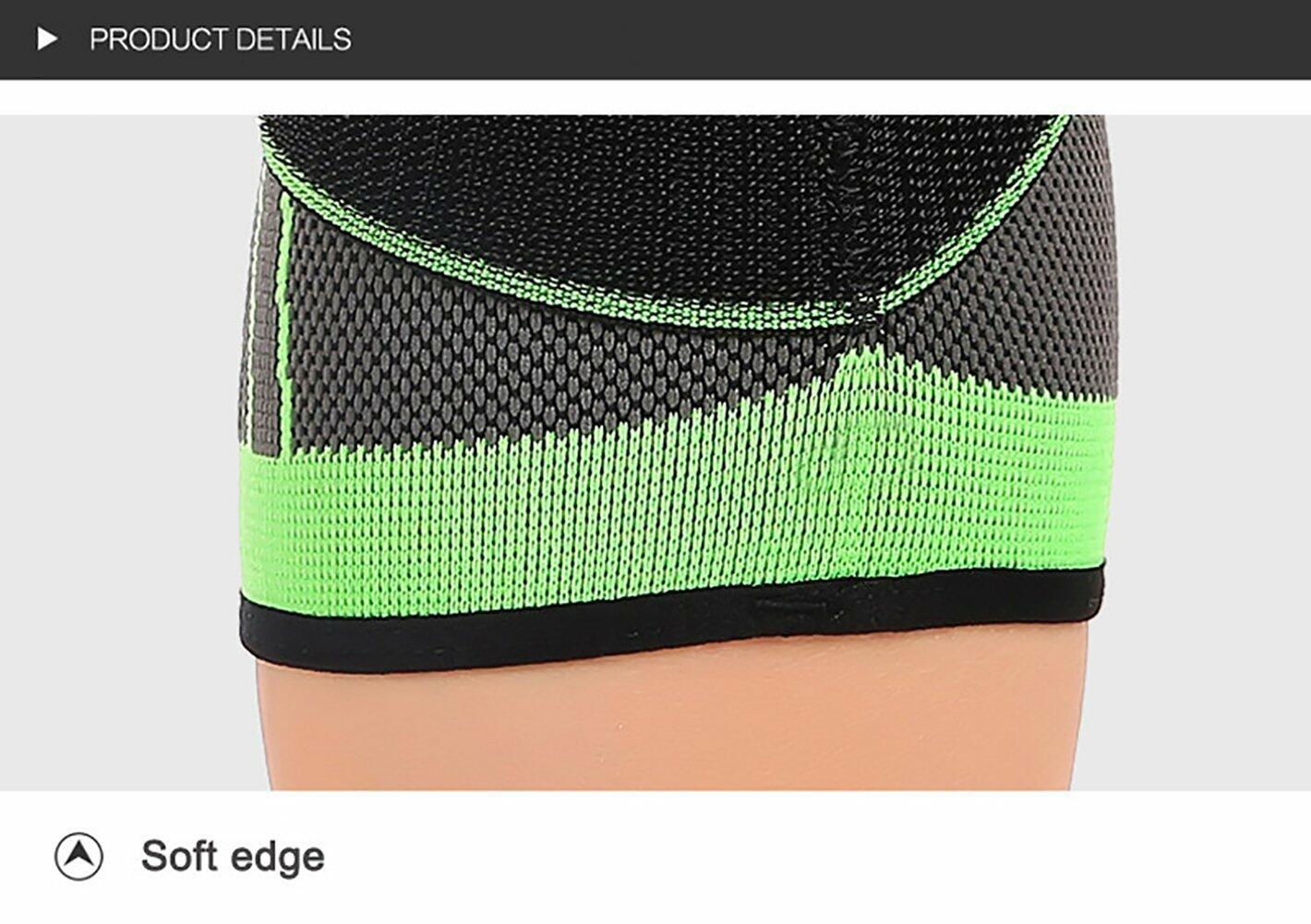 ASOONYUM Knee Sleeve Compression Support Pain Relief Green Single XX-Large