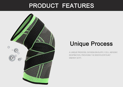 ASOONYUM Knee Sleeve Compression Support Pain Relief Green Single XX-Large