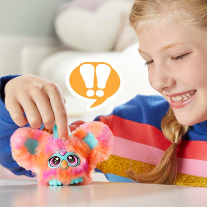 Furby Furblets Ree-Mix Mini Friend 45+ Sounds Music Coral Electronic Plush