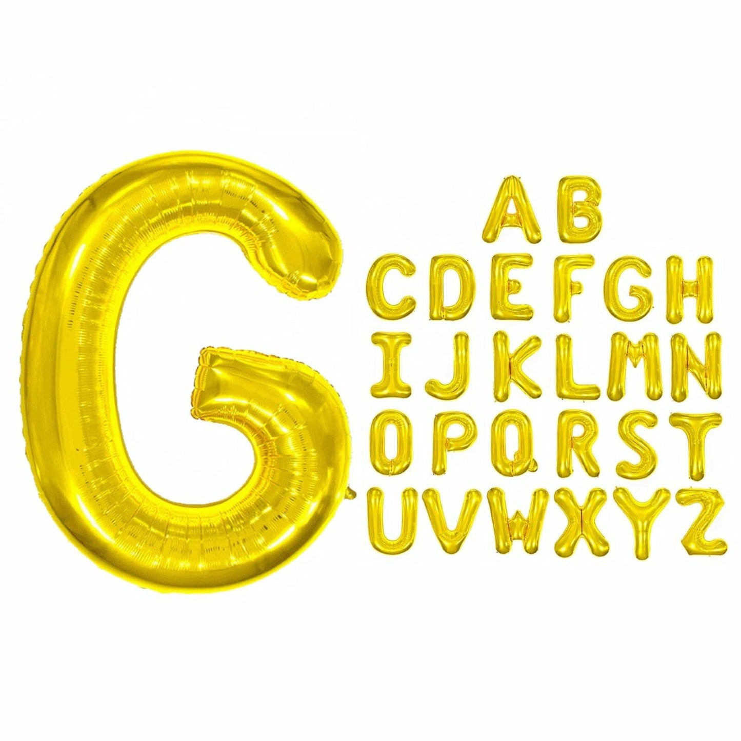 WRWMSLGO Letter Balloons 40in Alphabet A-Z Gold Foil Mylar Party Decor