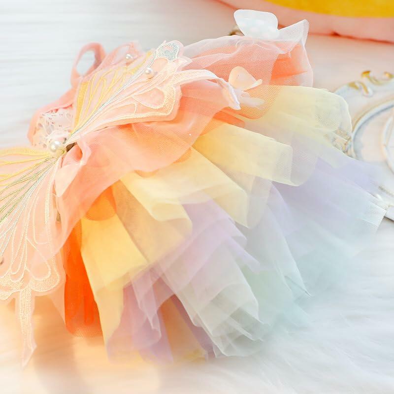 Dog Princess Dress Small Dogs Butterfly Costume Pet Girl Outfit XL Summer