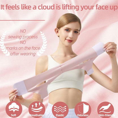 Reusable V Line Face Lifting Strap Jawline Shaper Sleeping Mask Women L