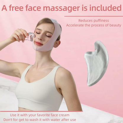 Reusable V Line Face Lifting Strap Jawline Shaper Sleeping Mask Women L