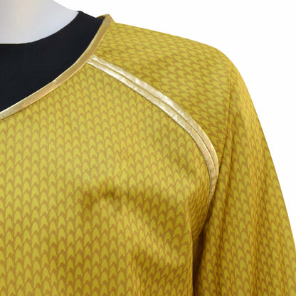aiweran Captain Kirk Costume Adult Men Yellow T-Shirt(S), Small
