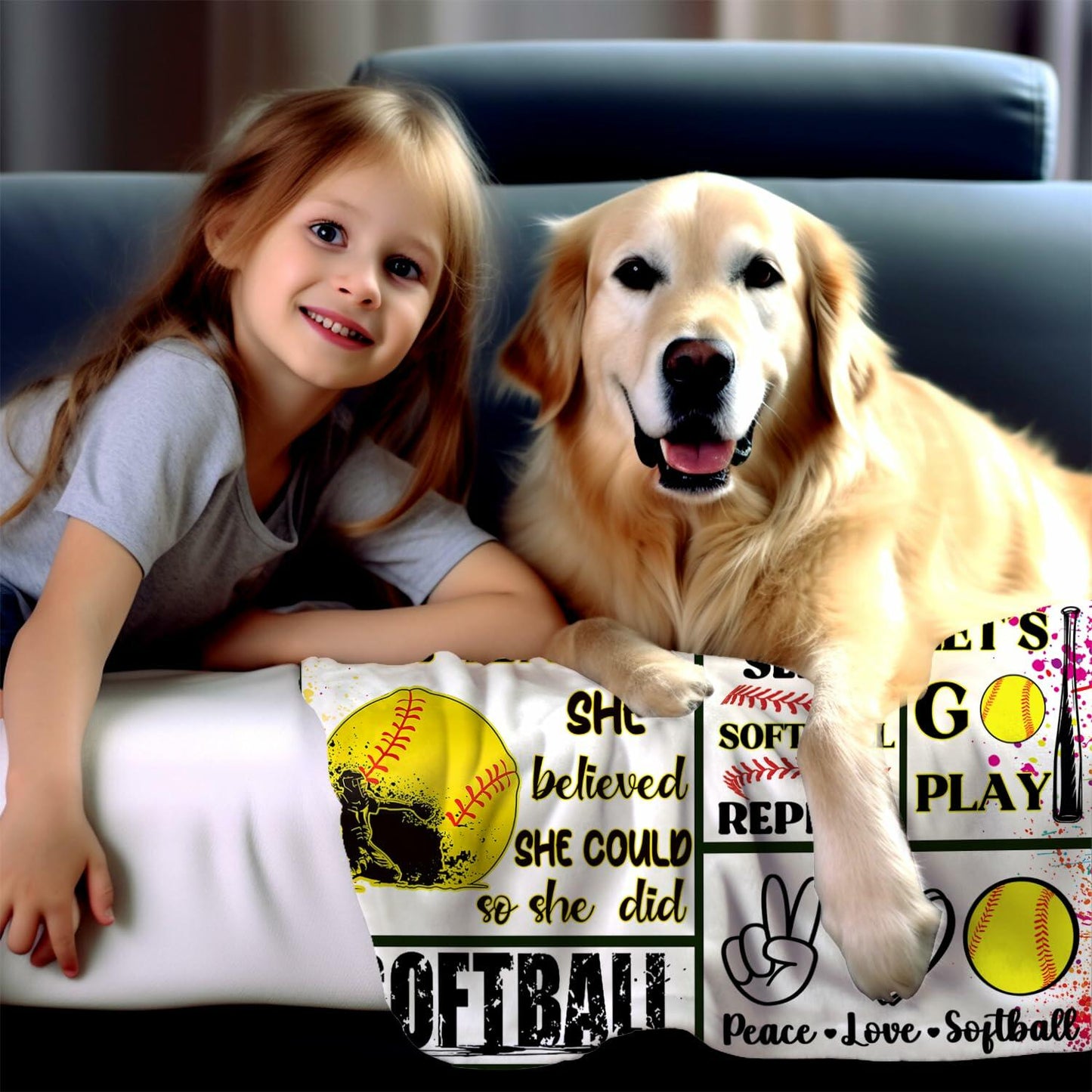 Soccer Blanket Ultra Soft Flannel Throw 80"x60" Bed Couch Sofa All Seasons