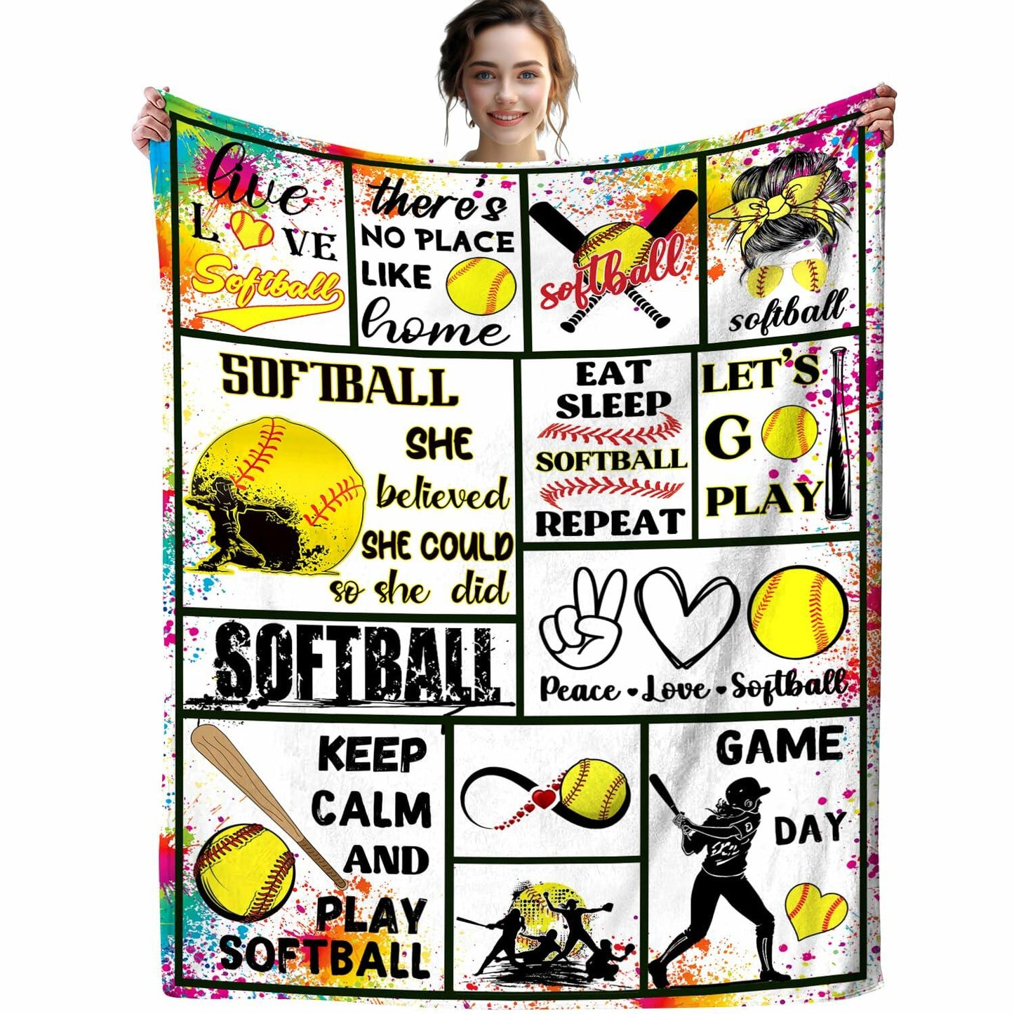 Soccer Blanket Ultra Soft Flannel Throw 80"x60" Bed Couch Sofa All Seasons