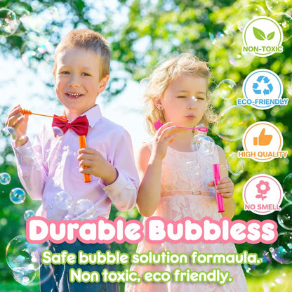 60PCS Cute Unicorn Party Favors 12 DIY Bubble Wands Birthday Goodie Bags