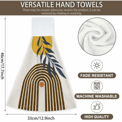 CIAIDU Halloween Black Cat Kitchen Hand Towels 2-Pack Farmhouse Home