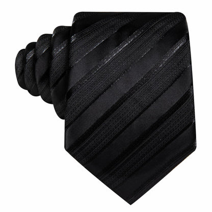 Barry.Wang Silk Men Striped Necktie Tie Clip Blush Pink Size One Size