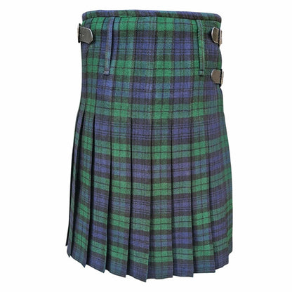 HAAUR TRADERS Scottish Tartan Men's Kilt Black Watch Leather Straps Size 38