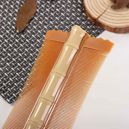 Green Double-Sided Anti-Static Hair Comb Fine Tooth with Handle Styling Tool