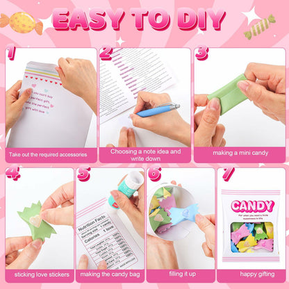Sadnyy DIY Emotional Support Candy Bags 24 Count Positive Affirmation Kit