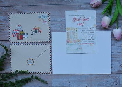 BlinkWishes Birthday Card for Bonus Brother with Envelope and Seal