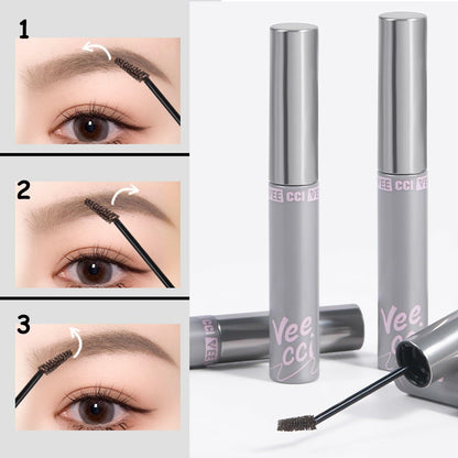 VEECCI Waterproof Eyebrow Gel Mascara Brown Smudge-Proof Long-Wear Makeup