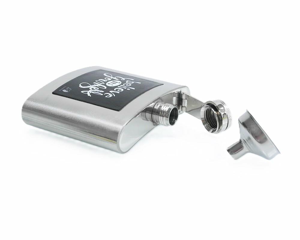 Lutong Stainless Steel Leakproof Hip Flask with Funnel – Pocket Gift Flask