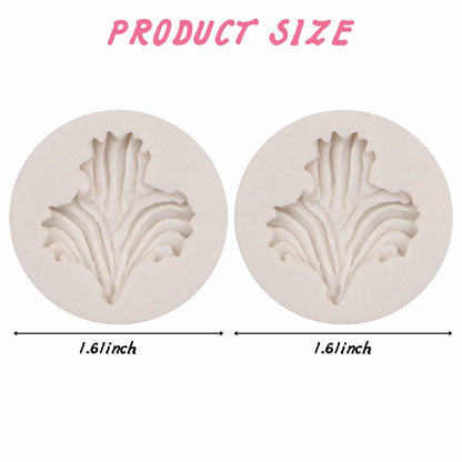 Heart Shaped Silicone Chocolate Mold Rose Flower Fondant Cake Decor 2pc