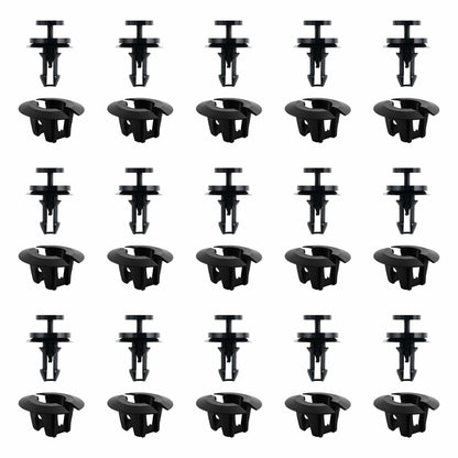 15-Pc Front Bumper & Splash Shield Retainer Clips Set – OEM 15733971/15733970