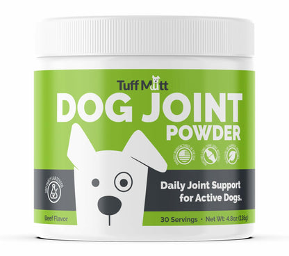 Dog Joint Support Powder – Beef Flavor Hip & Joint Supplement with Glucosamine