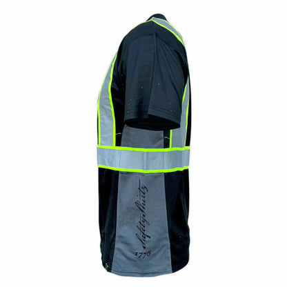 SafetyShirtz Men’s SS360 Stealth 1776 Betsy Ross Reflective UPF 40 Shirt M
