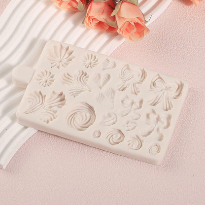 ICNYEKl Hemp Rope Fondant Mold Bohemian Tassel Silicone Cake Baking Decor