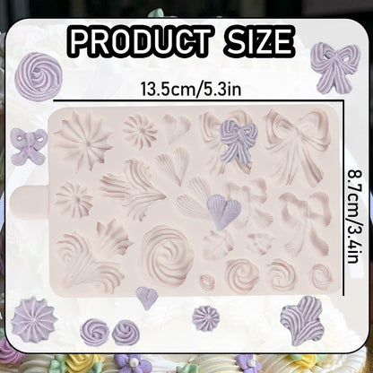 ICNYEKl Hemp Rope Fondant Mold Bohemian Tassel Silicone Cake Baking Decor