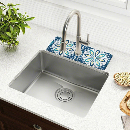 Kitchen Sink Splash Guard 14.7" Faucet Mat Water Absorbent Foldable Washable