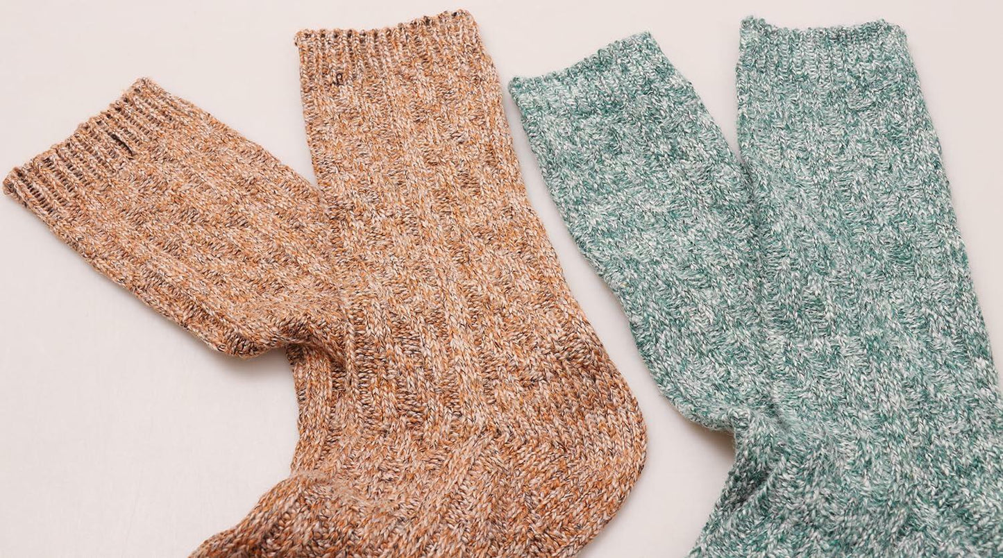 3 Pairs Women Winter Knee High Boot Socks Cable Knit Size 5-11