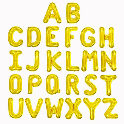 WRWMSLGO Letter Balloons 40in Large Alphabet E Gold Foil Mylar Balloon