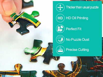 MINIWAN Dinosaur Floor Puzzle 200 Pieces Colorful Jurassic Park 19x13 in